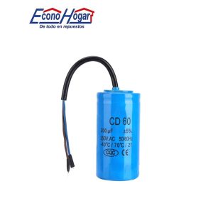 CAPACITADOR DE ARRANQUE DE MOTOR 250V 200mfd 200uf