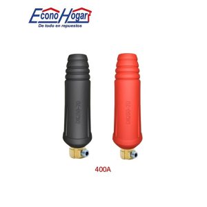 JUEGO DE CONECTOR CABLE MAQUINA SOLDAR 400A 110V/220V 2PZ