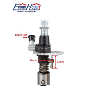 BOMBA DE INYECCION MOTOR DIESEL 192F 195F 34/23mm IZQUIERDA